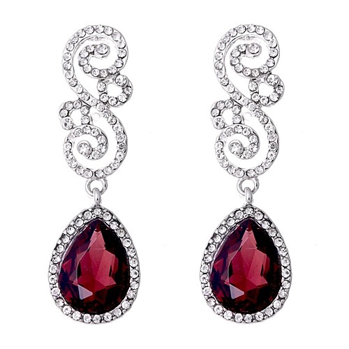 Women's Synthetic Amethyst Drop Earrings Hollow Out Pear Ladies Stylish Classic Rhinestone Earrings Jewelry White / Wine For Daily 1 Pair
Women's Synthetic Amethyst Drop Earrings Hollow Out Pear Ladies Stylish Classic Rhinestone Earrings Jewelry White / Wine For Daily 1 Pair