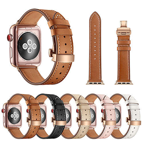 Ремешок для часов для Apple Watch Series 4/3/2/1 Apple Бабочка Пряжка Натуральная кожа Повязка на запястье
Ремешок для часов для Apple Watch Series 4/3/2/1 Apple Бабочка Пряжка Натуральная кожа Повязка на запястье
