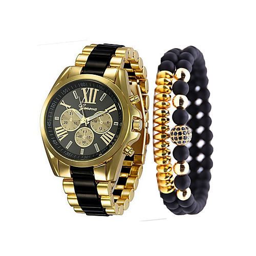 Men's Wrist Watch Analog Quartz Gift Set Luxury Chronograph Fake Three Eyes Six Needles Casual Watch / One Year / Stainless Steel
Men's Wrist Watch Analog Quartz Gift Set Luxury Chronograph Fake Three Eyes Six Needles Casual Watch / One Year / Stainless Steel