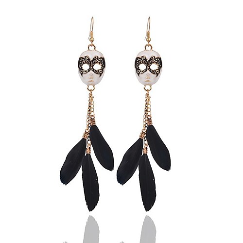 Women's Synthetic Sapphire Drop Earrings Long Face Ladies Stylish Artistic Feather Earrings Jewelry Black For Daily 1 Pair
Women's Synthetic Sapphire Drop Earrings Long Face Ladies Stylish Artistic Feather Earrings Jewelry Black For Daily 1 Pair