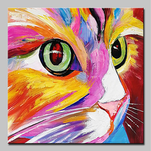 Oil Painting Handmade Hand Painted Wall Art Abstract Cat Colorful Animal Home Decoration Décor Stretched Frame Ready to Hang
Oil Painting Handmade Hand Painted Wall Art Abstract Cat Colorful Animal Home Decoration Décor Stretched Frame Ready to Hang