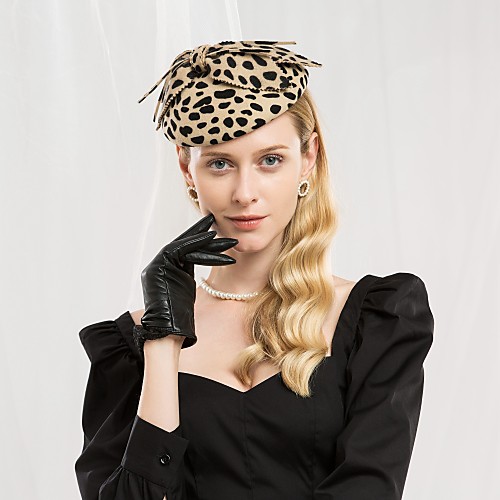 100% Wool Kentucky Derby Hat / Headwear with Leopard / Bowknot 1pc Casual / Daily Wear Headpiece
100% Wool Kentucky Derby Hat / Headwear with Leopard / Bowknot 1pc Casual / Daily Wear Headpiece