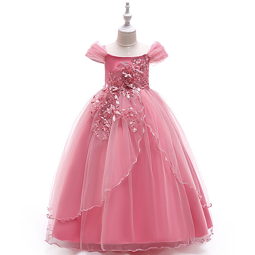 Ball Gown Floor Length Flower Girl Dresses Party Tulle Sleeveless Off Shoulder with Bow(s)
Ball Gown Floor Length Flower Girl Dresses Party Tulle Sleeveless Off Shoulder with Bow(s)