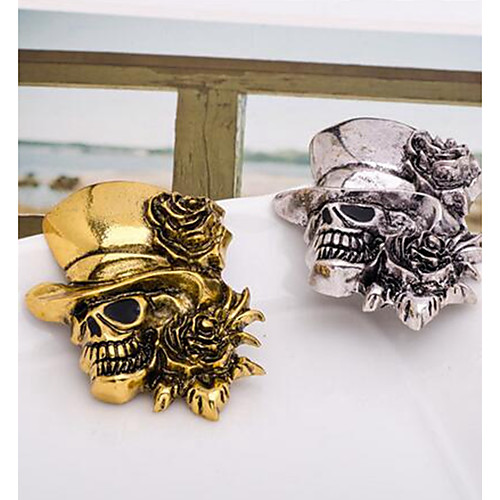 Men's Brooches 3D Skull Ladies Punk Brooch Jewelry Gold Silver For Halloween
Men's Brooches 3D Skull Ladies Punk Brooch Jewelry Gold Silver For Halloween