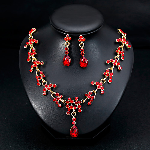 Women's Jewelry Set Bridal Jewelry Sets Tassel Fringe Pear Fashion Silver Plated Earrings Jewelry Red / Silver For Christmas Wedding Halloween Party Evening Gift 1 set
Women's Jewelry Set Bridal Jewelry Sets Tassel Fringe Pear Fashion Silver Plated Earrings Jewelry Red / Silver For Christmas Wedding Halloween Party Evening Gift 1 set