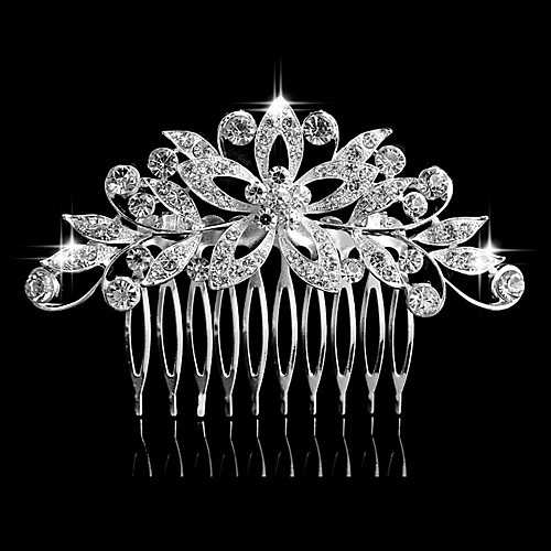 Alloy Hair Combs / Hair Tool with Crystal / Rhinestone 1 PC Wedding / Special Occasion Headpiece
Alloy Hair Combs / Hair Tool with Crystal / Rhinestone 1 PC Wedding / Special Occasion Headpiece
