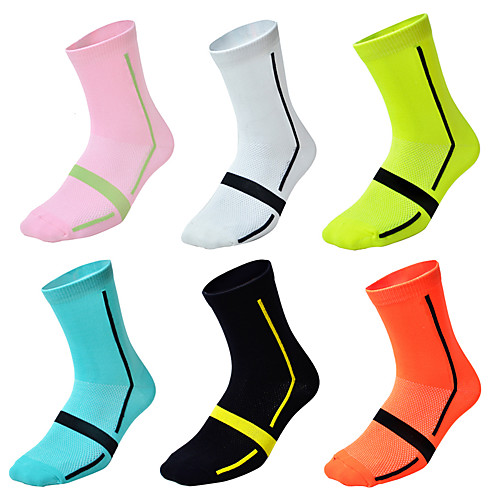 Jersey Compression Socks Athletic Sports Socks Cycling Socks Women's Men's Cycling / Bike Bike / Cycling Cycling Quick Dry Breathable 6 Pairs 6pcs Fashion Nylon One-Size / Stretchy / Back Pocket
Jersey Compression Socks Athletic Sports Socks Cycling Socks Women's Men's Cycling / Bike Bike / Cycling Cycling Quick Dry Breathable 6 Pairs 6pcs Fashion Nylon One-Size / Stretchy / Back Pocket