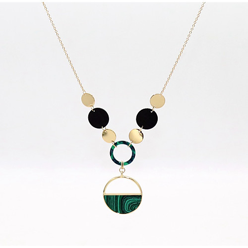 Women's Green Long Necklace Trace Circle Ladies Stylish Elegant Trendy Copper Stone Alloy Peacock Green 76 cm Necklace Jewelry 1 set For Evening Party Date
Women's Green Long Necklace Trace Circle Ladies Stylish Elegant Trendy Copper Stone Alloy Peacock Green 76 cm Necklace Jewelry 1 set For Evening Party Date