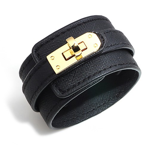 Women's Leather Bracelet Wide Bangle Classic Ladies Fashion Elegant PU Leather Bracelet Jewelry Brown / Red / Blue For Club Bar
Women's Leather Bracelet Wide Bangle Classic Ladies Fashion Elegant PU Leather Bracelet Jewelry Brown / Red / Blue For Club Bar
