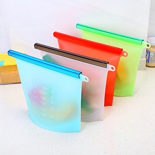 Food-grade silicone vacuum storage bags sealed bag frozen soup thickened heating food pouch Refrigerator reusable Food Organizer
Food-grade silicone vacuum storage bags sealed bag frozen soup thickened heating food pouch Refrigerator reusable Food Organizer