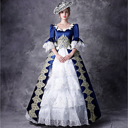 Victorian Duchess Maria Antonietta Rococo Baroque Victorian 18th Century Square Neck Dress Outfits Party Costume Masquerade Women's Lace Costume Red / Blue Vintage Cosplay Party Prom 3/4 Length Sleeve
Victorian Duchess Maria Antonietta Rococo Baroque Victorian 18th Century Square Neck Dress Outfits Party Costume Masquerade Women's Lace Costume Red / Blue Vintage Cosplay Party Prom 3/4 Length Sleeve