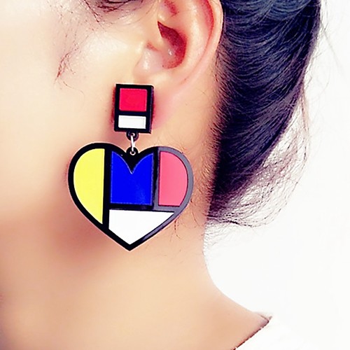 Women's Drop Earrings 3D Heart Ladies Stylish Classic Earrings Jewelry Black For Daily 1 Pair
Women's Drop Earrings 3D Heart Ladies Stylish Classic Earrings Jewelry Black For Daily 1 Pair
