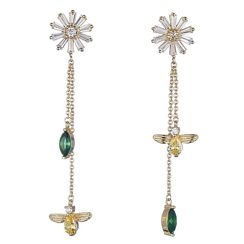 Women's Mismatch Earrings Mismatched Long Bee Ladies Stylish Classic Earrings Jewelry Gold For Daily 1 Pair
Women's Mismatch Earrings Mismatched Long Bee Ladies Stylish Classic Earrings Jewelry Gold For Daily 1 Pair