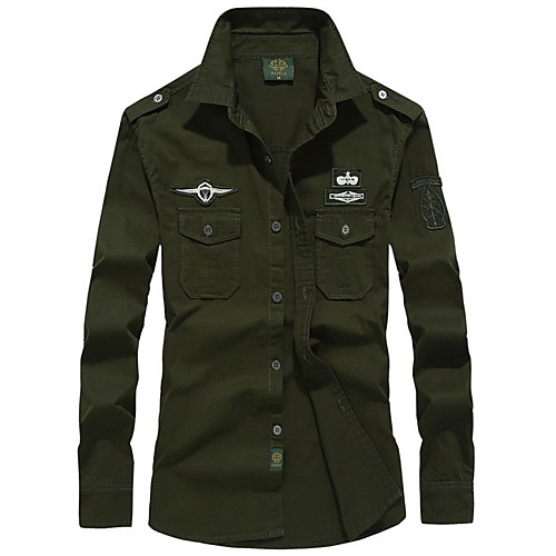 Men's Shirt Solid Colored Plus Size Long Sleeve Daily Tops Military Army Green Khaki Royal Blue
Men's Shirt Solid Colored Plus Size Long Sleeve Daily Tops Military Army Green Khaki Royal Blue