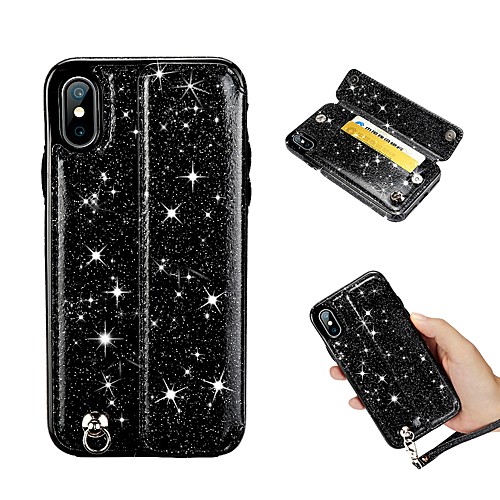 Case For Apple iPhone XS / iPhone XR / iPhone XS Max Card Holder / Shockproof / Glitter Shine Back Cover Glitter Shine Hard PU Leather
Case For Apple iPhone XS / iPhone XR / iPhone XS Max Card Holder / Shockproof / Glitter Shine Back Cover Glitter Shine Hard PU Leather