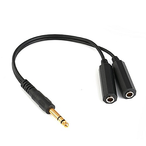 YONGWEI 6.35mm Audio AUX Splitter, 6.35mm Audio AUX to 6.35mm Splitter Male - Female Gold-plated copper 0.3m(1Ft)
YONGWEI 6.35mm Audio AUX Splitter, 6.35mm Audio AUX to 6.35mm Splitter Male - Female Gold-plated copper 0.3m(1Ft)