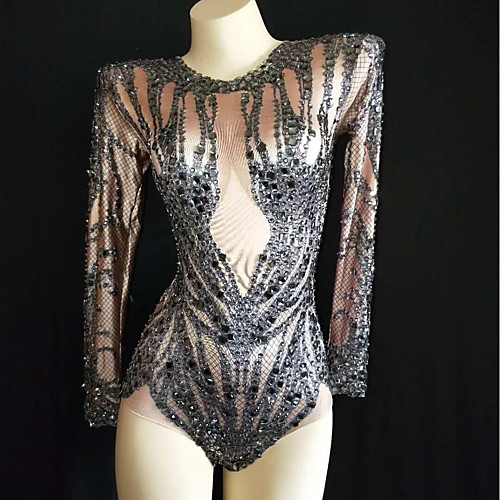 Exotic Dancewear Leotard / Onesie Crystals / Rhinestones Women's Performance Long Sleeve Spandex
Exotic Dancewear Leotard / Onesie Crystals / Rhinestones Women's Performance Long Sleeve Spandex