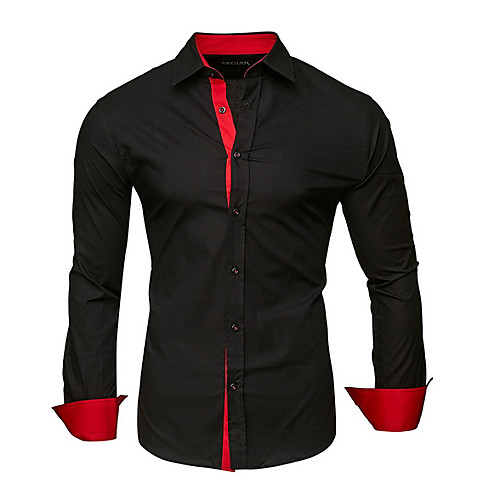 Men's Shirt Solid Colored Long Sleeve Daily Tops Cotton Business White Black Red
Men's Shirt Solid Colored Long Sleeve Daily Tops Cotton Business White Black Red
