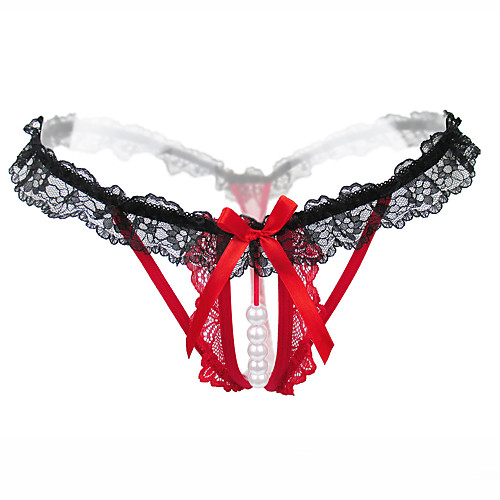 Women's Lace / Bow G-strings & Thongs Panties - Normal Low Waist Purple Blushing Pink Red One-Size
Women's Lace / Bow G-strings & Thongs Panties - Normal Low Waist Purple Blushing Pink Red One-Size
