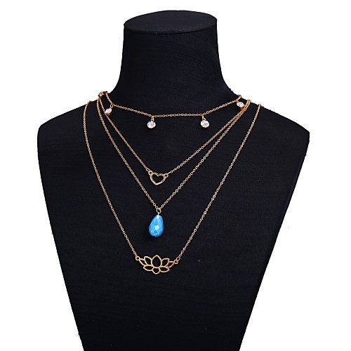 Women's Layered Necklace Classic Heart Flower Ladies Artistic Alloy Gold 45 cm Necklace Jewelry 1pc For Gift Festival
Women's Layered Necklace Classic Heart Flower Ladies Artistic Alloy Gold 45 cm Necklace Jewelry 1pc For Gift Festival