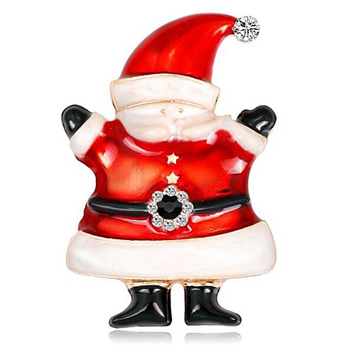 Women's Brooches 3D Santa Suits Ladies Simple Cartoon Rhinestone Brooch Jewelry Gold For Christmas Daily
Women's Brooches 3D Santa Suits Ladies Simple Cartoon Rhinestone Brooch Jewelry Gold For Christmas Daily