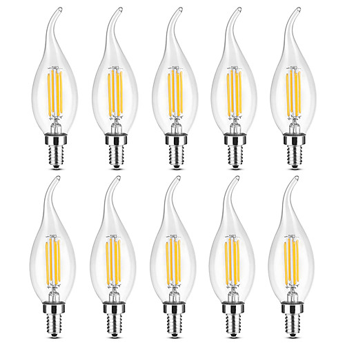 YWXLIGHT 10 шт. 4 W LED лампы в форме свечи LED лампы накаливания 300-400 lm E14 C35 4 Светодиодные бусины COB Диммируемая Тёплый белый Белый 220-240 V
YWXLIGHT 10 шт. 4 W LED лампы в форме свечи LED лампы накаливания 300-400 lm E14 C35 4 Светодиодные бусины COB Диммируемая Тёплый белый Белый 220-240 V