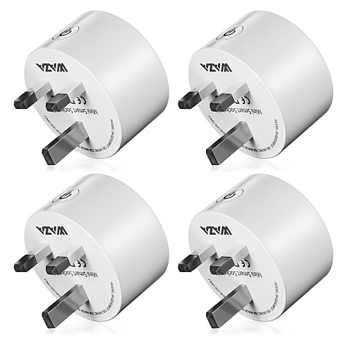 WAZA Smart Plug(UK) Mini Outlet Compatible with Amazon Alexa and Google Assistant, Wifi Enabled Remote Control Smart Socket with Timer Function, No Hub Required(4-Pack)
WAZA Smart Plug(UK) Mini Outlet Compatible with Amazon Alexa and Google Assistant, Wifi Enabled Remote Control Smart Socket with Timer Function, No Hub Required(4-Pack)