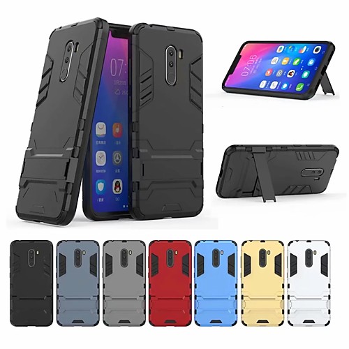 Phone Case For Xiaomi Back Cover Xiaomi Pocophone F1 Shockproof with Stand Solid Color Hard PC
Phone Case For Xiaomi Back Cover Xiaomi Pocophone F1 Shockproof with Stand Solid Color Hard PC