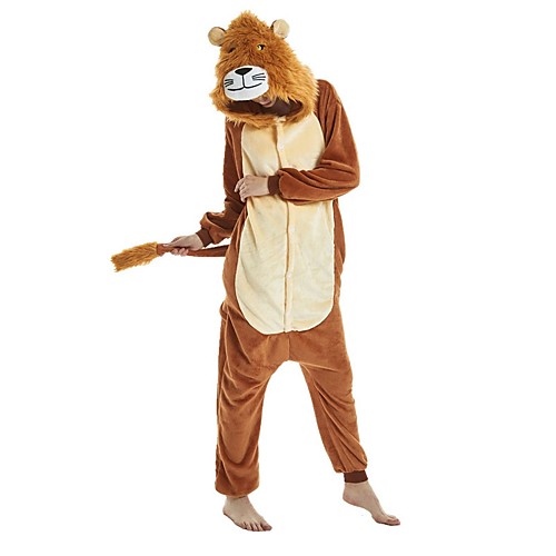 Adults' Kigurumi Pajamas Nightwear Camouflage Lion Onesie Pajamas Flannel Fabric Coffee Cosplay For Men and Women Animal Sleepwear Cartoon Festival / Holiday Costumes
Adults' Kigurumi Pajamas Nightwear Camouflage Lion Onesie Pajamas Flannel Fabric Coffee Cosplay For Men and Women Animal Sleepwear Cartoon Festival / Holiday Costumes