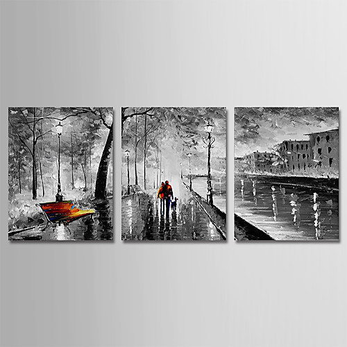 Oil Painting Hand Painted Vertical Abstract Modern Stretched Canvas / Three Panels
Oil Painting Hand Painted Vertical Abstract Modern Stretched Canvas / Three Panels