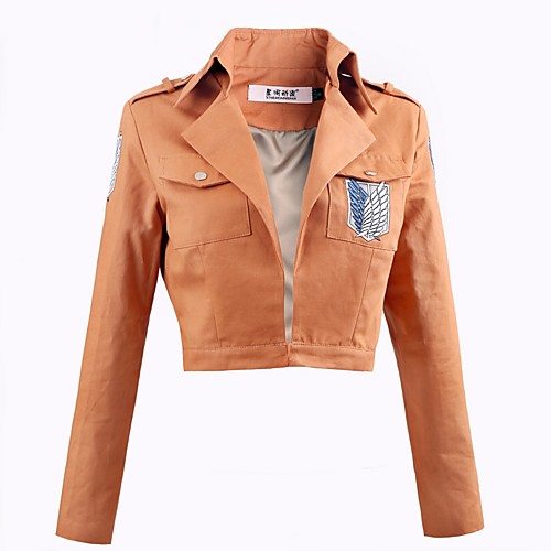 Inspired by Attack on Titan Cookie Anime Anime Cosplay Costumes Japanese Cosplay Tops / Bottoms Classic Long Sleeve Coat For Women's
Inspired by Attack on Titan Cookie Anime Anime Cosplay Costumes Japanese Cosplay Tops / Bottoms Classic Long Sleeve Coat For Women's