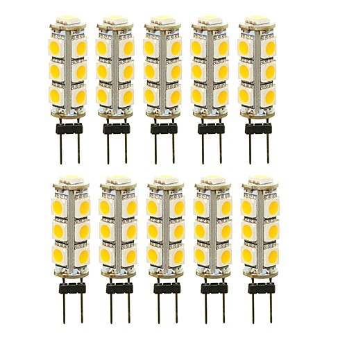10pcs 3 W LED Bi-pin Lights 180 lm G4 T 13 LED Beads SMD 5050 Decorative Warm White White Red 12 V
10pcs 3 W LED Bi-pin Lights 180 lm G4 T 13 LED Beads SMD 5050 Decorative Warm White White Red 12 V