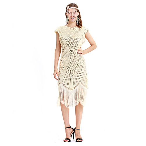 The Great Gatsby Charleston Retro Vintage 1920s Vacation Dress Flapper Dress Dress Prom Dress Women's Sequin Costume GoldenBlack / Beige Vintage Cosplay Party Homecoming Prom Sleeveless Midi
The Great Gatsby Charleston Retro Vintage 1920s Vacation Dress Flapper Dress Dress Prom Dress Women's Sequin Costume GoldenBlack / Beige Vintage Cosplay Party Homecoming Prom Sleeveless Midi