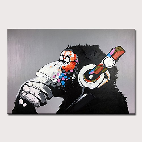 Oil Painting Hand Painted Horizontal Abstract Pop Art Modern Rolled Canvas (No Frame)
Oil Painting Hand Painted Horizontal Abstract Pop Art Modern Rolled Canvas (No Frame)
