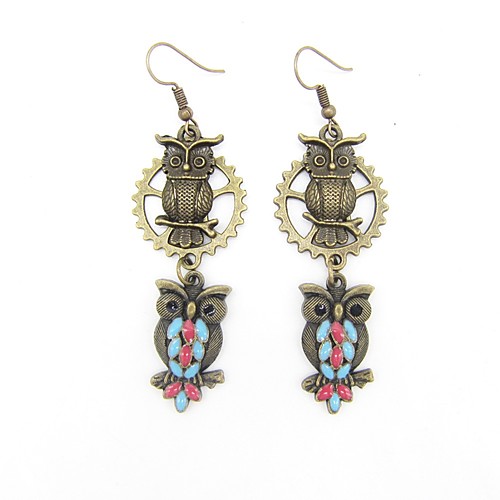 Women's Drop Earrings Long Owl Ladies Punk Earrings Jewelry Brass For Gift Daily 1 Pair
Women's Drop Earrings Long Owl Ladies Punk Earrings Jewelry Brass For Gift Daily 1 Pair