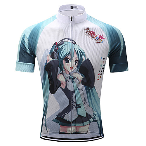 Men's Short Sleeve Cycling Jersey Summer Coolmax BlueWhite Cartoon Bike Jersey Top Mountain Bike MTB Road Bike Cycling Quick Dry Moisture Wicking Back Pocket Sports Clothing Apparel / Stretchy
Men's Short Sleeve Cycling Jersey Summer Coolmax BlueWhite Cartoon Bike Jersey Top Mountain Bike MTB Road Bike Cycling Quick Dry Moisture Wicking Back Pocket Sports Clothing Apparel / Stretchy