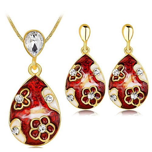 Women's White Cubic Zirconia Bridal Jewelry Sets Classic Ladies Fashion Earrings Jewelry Red / Blue / Green For Party Birthday 1 set
Women's White Cubic Zirconia Bridal Jewelry Sets Classic Ladies Fashion Earrings Jewelry Red / Blue / Green For Party Birthday 1 set