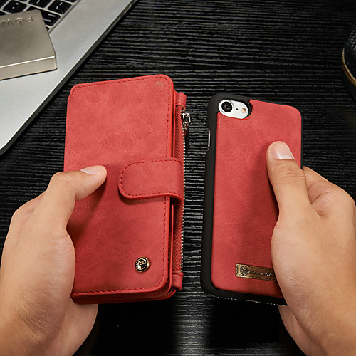 CaseMe Case For Apple iPhone 8 / iPhone 7 Wallet / Card Holder / with Stand Full Body Cases Solid Colored Hard PU Leather
CaseMe Case For Apple iPhone 8 / iPhone 7 Wallet / Card Holder / with Stand Full Body Cases Solid Colored Hard PU Leather