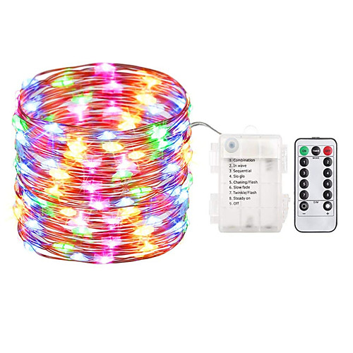 1PC 10M 100 LED Fairy Lights Battery Operated String Lights Waterproof 8 Modes Fairy String Lights with Remote and Timer Firefly Lights Christmas Decor Christmas Lights Multi Color
1PC 10M 100 LED Fairy Lights Battery Operated String Lights Waterproof 8 Modes Fairy String Lights with Remote and Timer Firefly Lights Christmas Decor Christmas Lights Multi Color