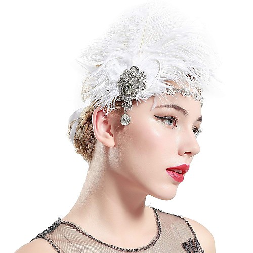 The Great Gatsby Charleston 1920s Vintage The Great Gatsby Headpiece Flapper Headband Women's Tassel Fringe Costume Head Jewelry White Vintage Cosplay / Headwear
The Great Gatsby Charleston 1920s Vintage The Great Gatsby Headpiece Flapper Headband Women's Tassel Fringe Costume Head Jewelry White Vintage Cosplay / Headwear