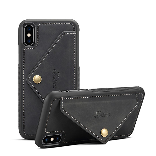 Phone Case For Apple Back Cover Leather Wallet Card iPhone XR iPhone XS iPhone XS Max iPhone X iPhone 8 Plus iPhone 7 Plus iPhone 6s Plus iPhone 6 Plus Wallet Card Holder Shockproof Solid Color Hard
Phone Case For Apple Back Cover Leather Wallet Card iPhone XR iPhone XS iPhone XS Max iPhone X iPhone 8 Plus iPhone 7 Plus iPhone 6s Plus iPhone 6 Plus Wallet Card Holder Shockproof Solid Color Hard