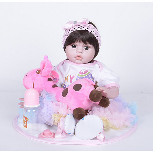 FeelWind 22 inch Reborn Doll Girl Doll Baby Girl Reborn Baby Doll lifelike Handmade Cute Kids / Teen Non-toxic Silicone Cloth Vinyl 3/4 Silicone Limbs and Cotton Filled Body with Clothes and
FeelWind 22 inch Reborn Doll Girl Doll Baby Girl Reborn Baby Doll lifelike Handmade Cute Kids / Teen Non-toxic Silicone Cloth Vinyl 3/4 Silicone Limbs and Cotton Filled Body with Clothes and