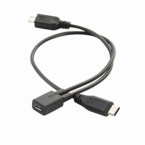 YONGWEI Micro USB 2.0 Adapter Cable, Micro USB 2.0 to USB 2.0 Type C / Micro USB 2.0 Adapter Cable Female - Male tinned copper 0.3m(1Ft)
YONGWEI Micro USB 2.0 Adapter Cable, Micro USB 2.0 to USB 2.0 Type C / Micro USB 2.0 Adapter Cable Female - Male tinned copper 0.3m(1Ft)
