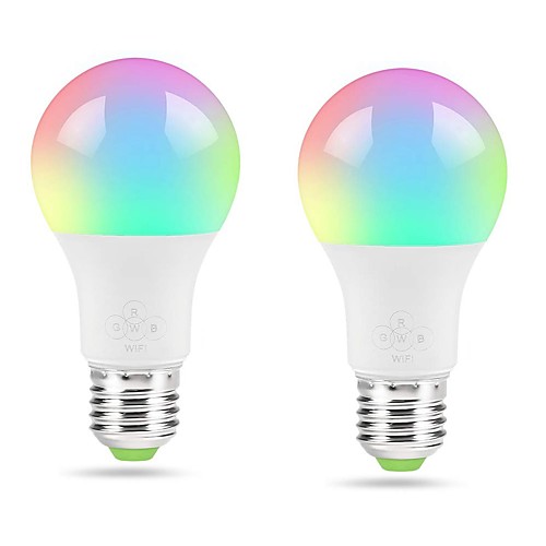 2pcs Smart WiFi Warm White Light Bulb E27 4.5W Bulb for Bedroom Night Light No Hub RequiredCompatible with Alexa Che & Google Assistant & IFTTT Music Mode & Sunrise Sunset Mode
2pcs Smart WiFi Warm White Light Bulb E27 4.5W Bulb for Bedroom Night Light No Hub RequiredCompatible with Alexa Che & Google Assistant & IFTTT Music Mode & Sunrise Sunset Mode