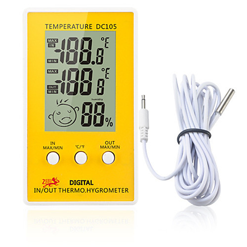 

dc105 жк-цифровой термометр гигрометр метеостанция бытовой крытый