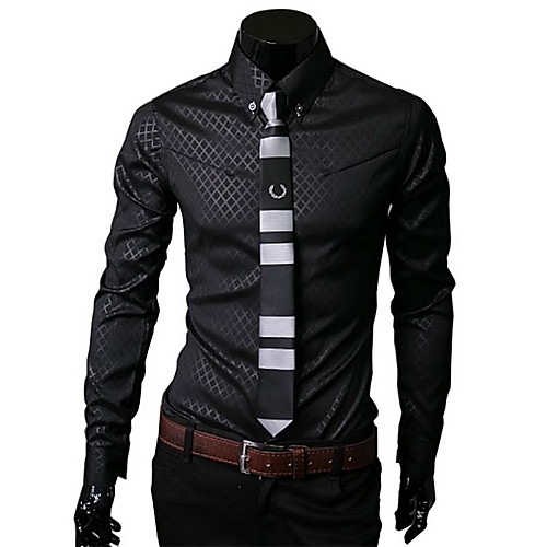 Men's Shirt Plaid Solid Colored Plus Size Long Sleeve Daily Slim Tops Business Basic Classic Collar Wine Royal Blue White / Fall / Work
Men's Shirt Plaid Solid Colored Plus Size Long Sleeve Daily Slim Tops Business Basic Classic Collar Wine Royal Blue White / Fall / Work