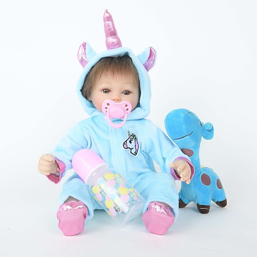 FeelWind 18 inch Reborn Doll Reborn Toddler Doll Baby Boy Unicorn Horse with Baby Hair lifelike Handmade Cute Natural Skin Tone Cloth 3/4 Silicone Limbs and Cotton Filled Body with Clothes and / Kids
FeelWind 18 inch Reborn Doll Reborn Toddler Doll Baby Boy Unicorn Horse with Baby Hair lifelike Handmade Cute Natural Skin Tone Cloth 3/4 Silicone Limbs and Cotton Filled Body with Clothes and / Kids