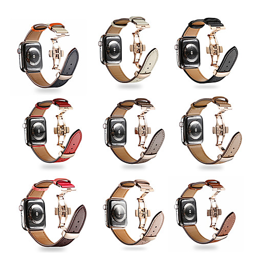 Watch Band for Apple Watch Series 5/4/3/2/1 Apple Butterfly Buckle Genuine Leather Wrist Strap
Watch Band for Apple Watch Series 5/4/3/2/1 Apple Butterfly Buckle Genuine Leather Wrist Strap