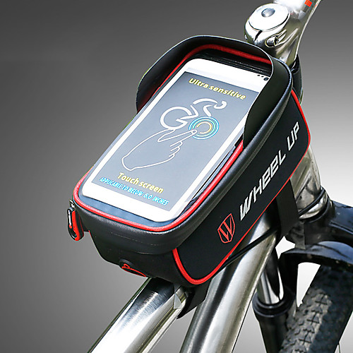 1.275 L Cell Phone Bag Bike Frame Bag Top Tube Waterproof Portable Wearable Bike Bag Nylon Bicycle Bag Cycle Bag Cycling / iPhone X Outdoor Exercise Trail / Reflective Strips / Waterproof Zipper 
1.275 L Cell Phone Bag Bike Frame Bag Top Tube Waterproof Portable Wearable Bike Bag Nylon Bicycle Bag Cycle Bag Cycling / iPhone X Outdoor Exercise Trail / Reflective Strips / Waterproof Zipper