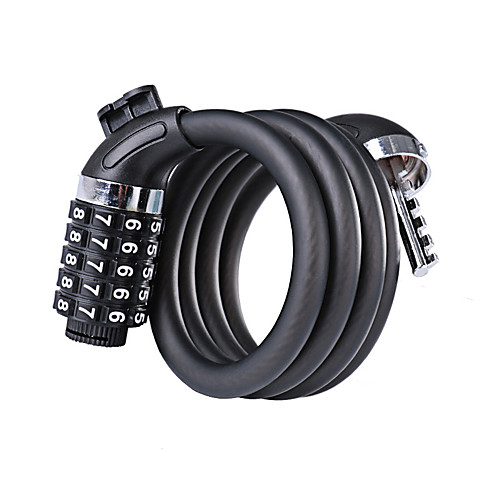 Wheel up Bike Cable Lock Portable Wearproof Security Self Coiling Resettable Combination For Road Bike Mountain Bike MTB Cycling Bicycle Metal Black
Wheel up Bike Cable Lock Portable Wearproof Security Self Coiling Resettable Combination For Road Bike Mountain Bike MTB Cycling Bicycle Metal Black